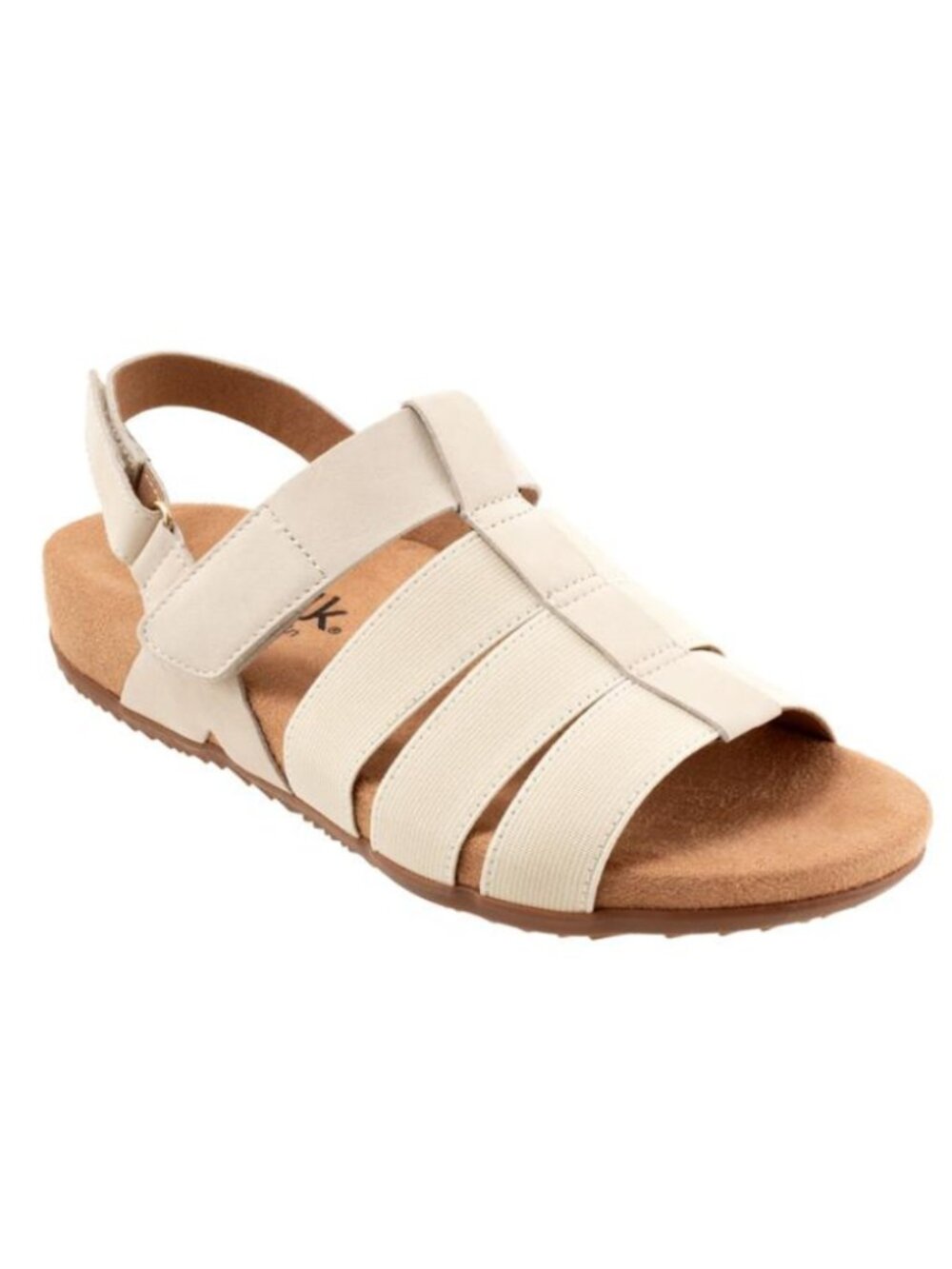 SoftWalk Women's Burnaby Leather Fisherman Sandal - Ivory
